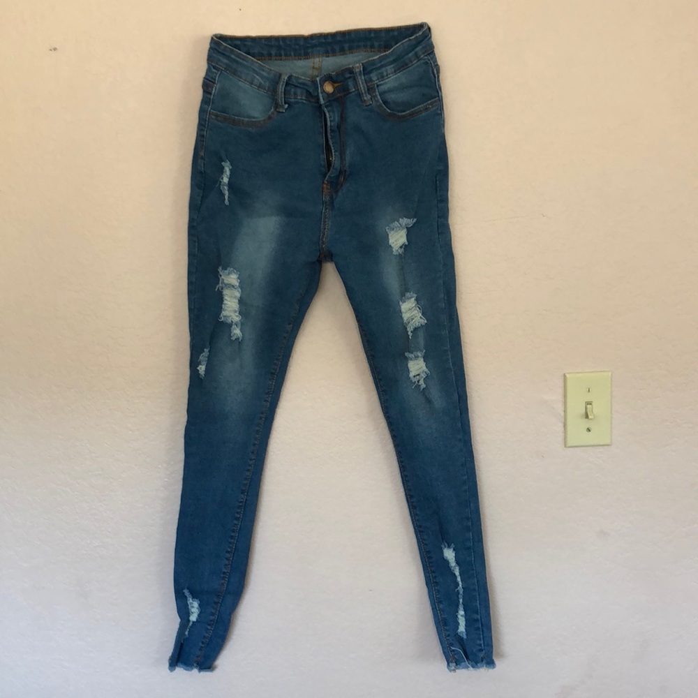 Heritage Falmer stretch distressed skinny jeans size S